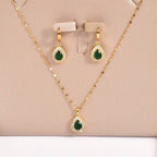 Retro Hong Kong Jade White Jewelry Set | GirlyNest