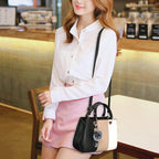 Patchwork Hairball Crossbody Bag - Trendy & Chic | GirlyNest