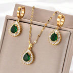 Retro Hong Kong Jade White Jewelry Set | GirlyNest