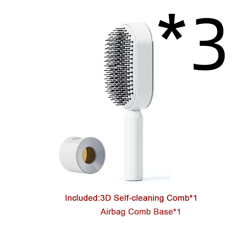 Self-Cleaning Scalp Massage Hair Brush – Anti-Static