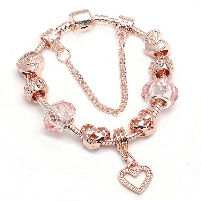 Rose Gold Geometric Bracelet - Trendy Love Jewelry | GirlyNest