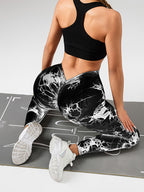 Tie Dye Butt Lifting Yoga Leggings | GirlyNest