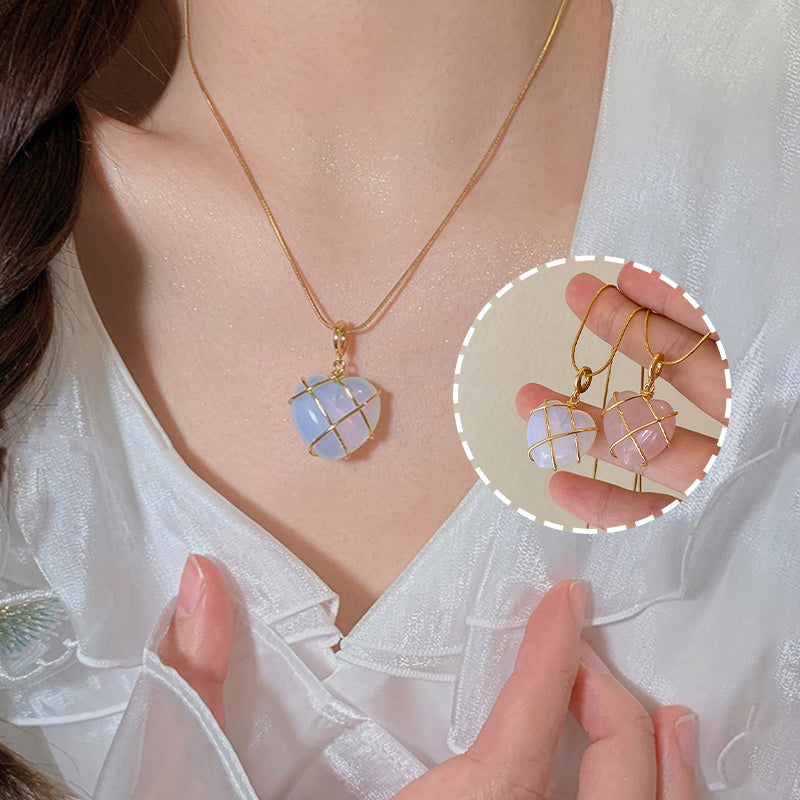Moonstone Princess Necklace - Enchanting Cartoon Charm | GirlyNest
