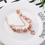 Rose Gold Geometric Bracelet - Trendy Love Jewelry | GirlyNest